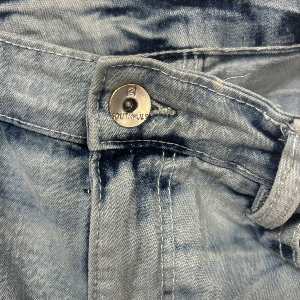 Vintage 90's Acid Wash Southpole Skinny Jeans Men's 36x30 - Picture 5 of 8